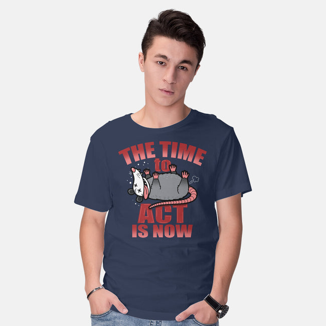 The Time To Act Is Now-Mens-Basic-Tee-Boggs Nicolas