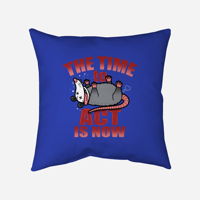 The Time To Act Is Now-None-Removable Cover w Insert-Throw Pillow-Boggs Nicolas