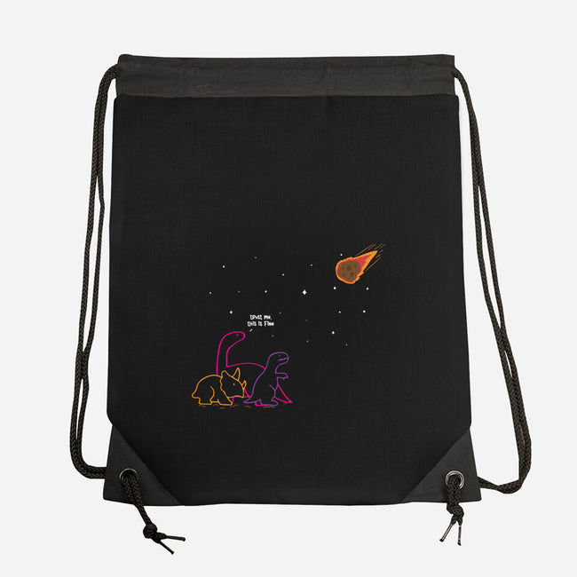 Trust Me This Is Fine-None-Drawstring-Bag-turborat14