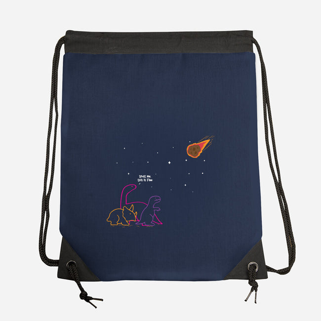 Trust Me This Is Fine-None-Drawstring-Bag-turborat14