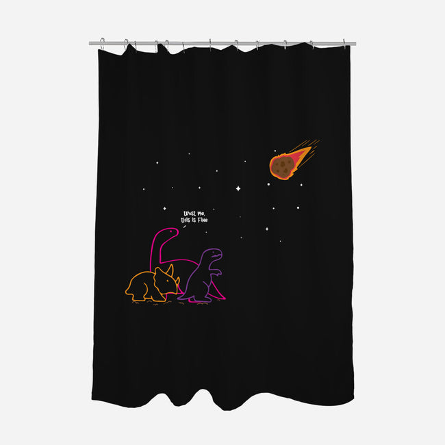 Trust Me This Is Fine-None-Polyester-Shower Curtain-turborat14