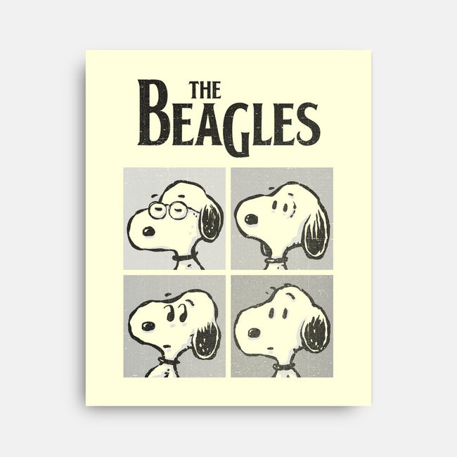 The Beagles White Album-None-Stretched-Canvas-kg07