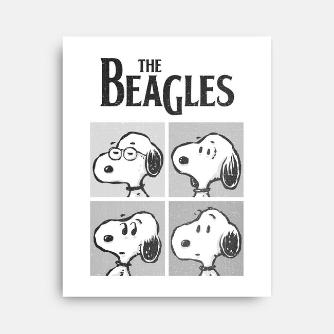 The Beagles White Album-None-Stretched-Canvas-kg07