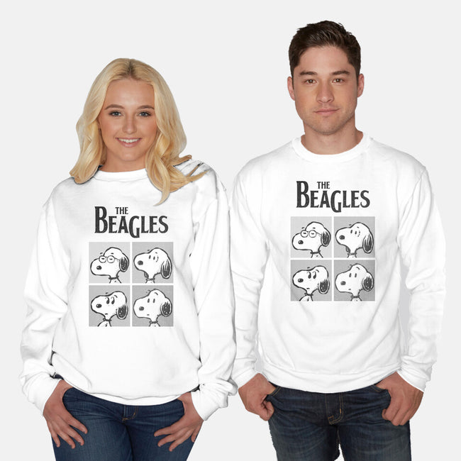 The Beagles White Album-Unisex-Crew Neck-Sweatshirt-kg07