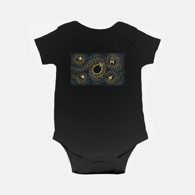 Starry Spaceships-Baby-Basic-Onesie-erion_designs