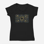 Starry Spaceships-Womens-V-Neck-Tee-erion_designs