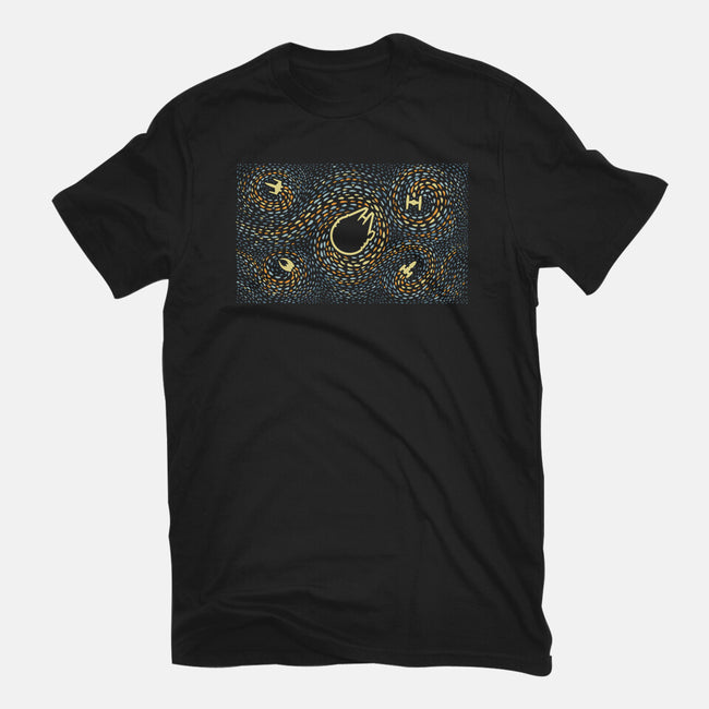 Starry Spaceships-Womens-Fitted-Tee-erion_designs