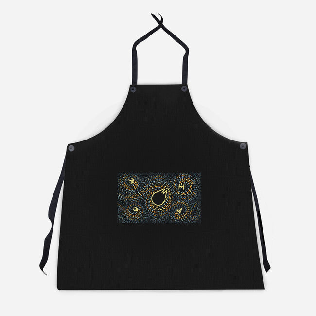 Starry Spaceships-Unisex-Kitchen-Apron-erion_designs
