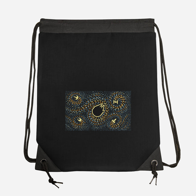 Starry Spaceships-None-Drawstring-Bag-erion_designs