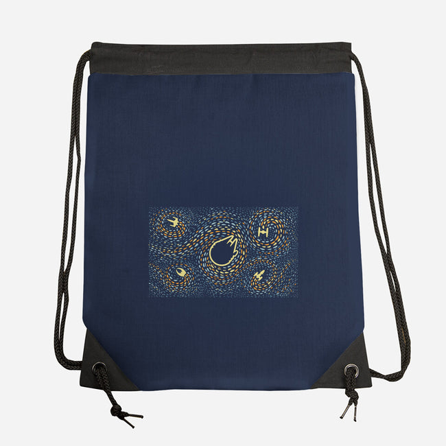 Starry Spaceships-None-Drawstring-Bag-erion_designs