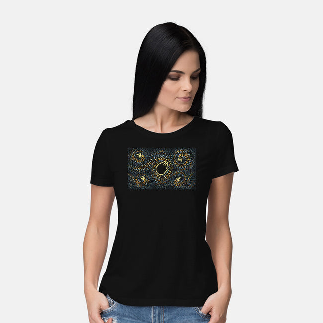 Starry Spaceships-Womens-Basic-Tee-erion_designs