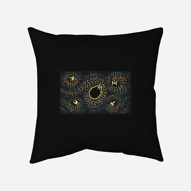 Starry Spaceships-None-Removable Cover w Insert-Throw Pillow-erion_designs