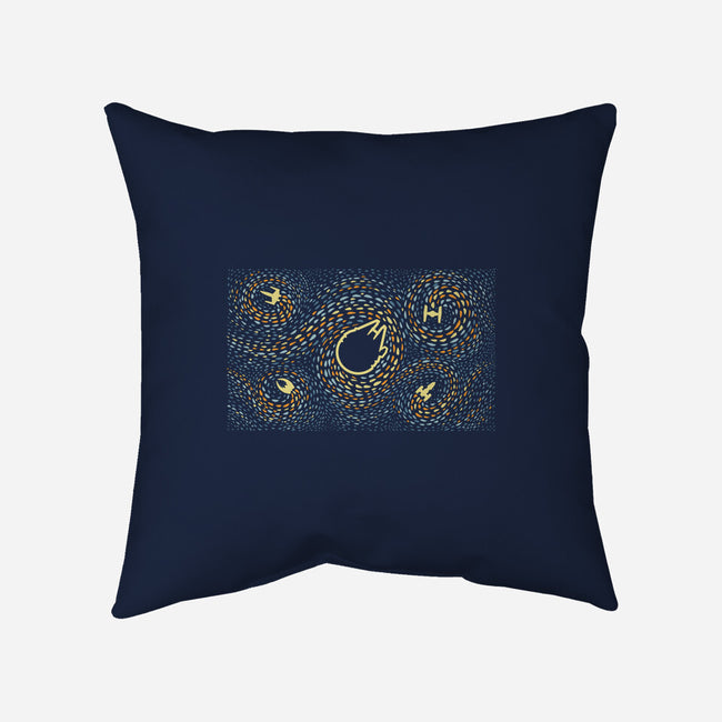 Starry Spaceships-None-Removable Cover w Insert-Throw Pillow-erion_designs