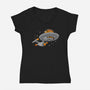 Cat Enterprise-Womens-V-Neck-Tee-erion_designs