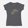 Cat Enterprise-Womens-V-Neck-Tee-erion_designs