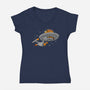 Cat Enterprise-Womens-V-Neck-Tee-erion_designs