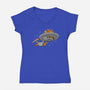 Cat Enterprise-Womens-V-Neck-Tee-erion_designs