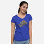 Cat Enterprise-Womens-V-Neck-Tee-erion_designs