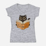 How To Socialize With People-Womens-V-Neck-Tee-erion_designs