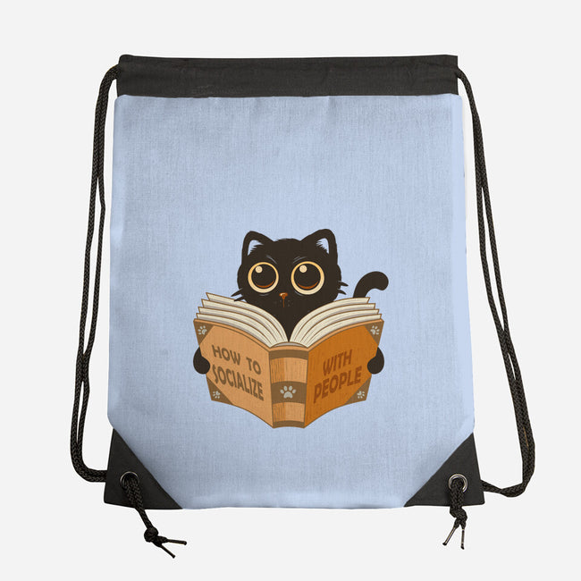 How To Socialize With People-None-Drawstring-Bag-erion_designs