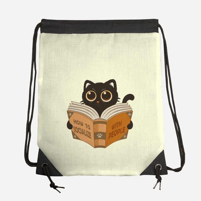 How To Socialize With People-None-Drawstring-Bag-erion_designs