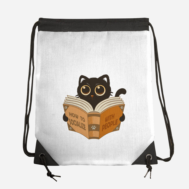 How To Socialize With People-None-Drawstring-Bag-erion_designs