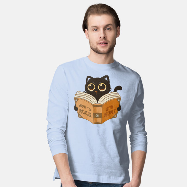 How To Socialize With People-Mens-Long Sleeved-Tee-erion_designs