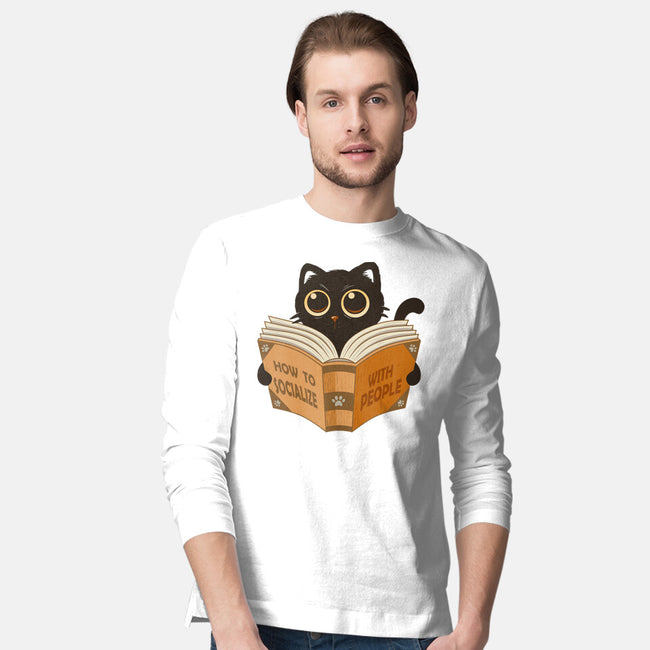How To Socialize With People-Mens-Long Sleeved-Tee-erion_designs