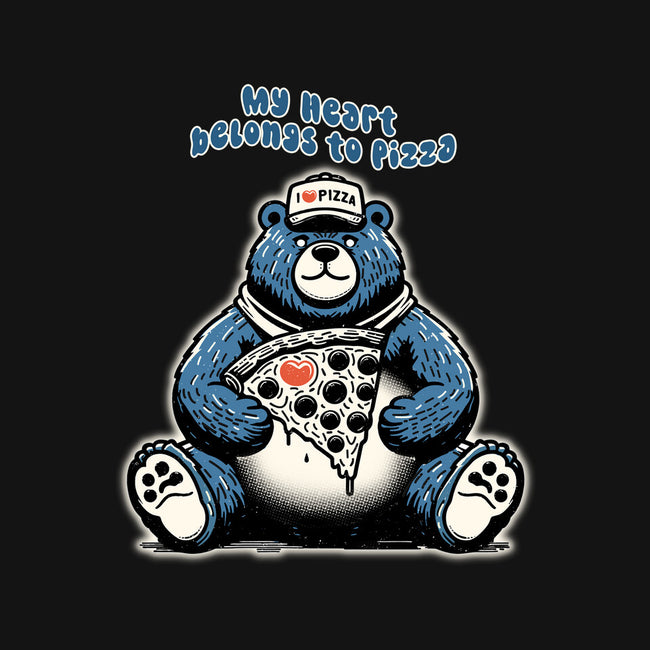 My Heart Belongs To Pizza-Baby-Basic-Tee-palmstreet