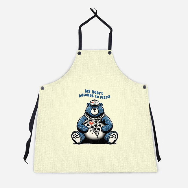 My Heart Belongs To Pizza-Unisex-Kitchen-Apron-palmstreet