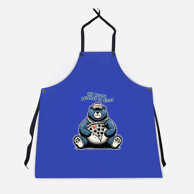 My Heart Belongs To Pizza-Unisex-Kitchen-Apron-palmstreet