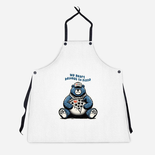 My Heart Belongs To Pizza-Unisex-Kitchen-Apron-palmstreet