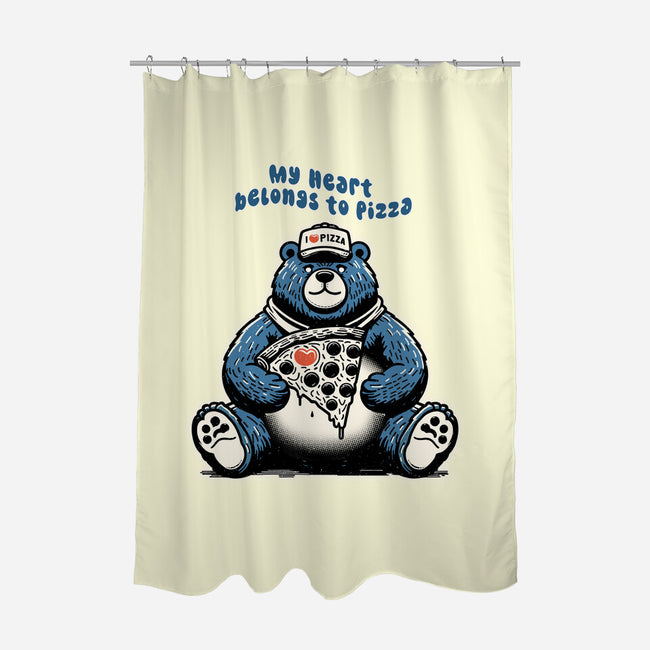 My Heart Belongs To Pizza-None-Polyester-Shower Curtain-palmstreet