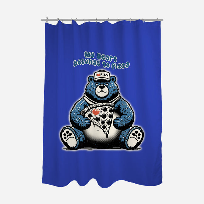 My Heart Belongs To Pizza-None-Polyester-Shower Curtain-palmstreet