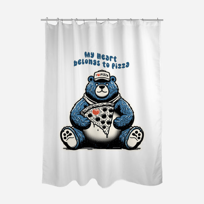 My Heart Belongs To Pizza-None-Polyester-Shower Curtain-palmstreet