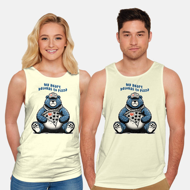 My Heart Belongs To Pizza-Unisex-Basic-Tank-palmstreet