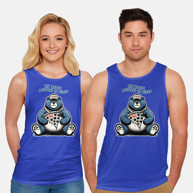 My Heart Belongs To Pizza-Unisex-Basic-Tank-palmstreet