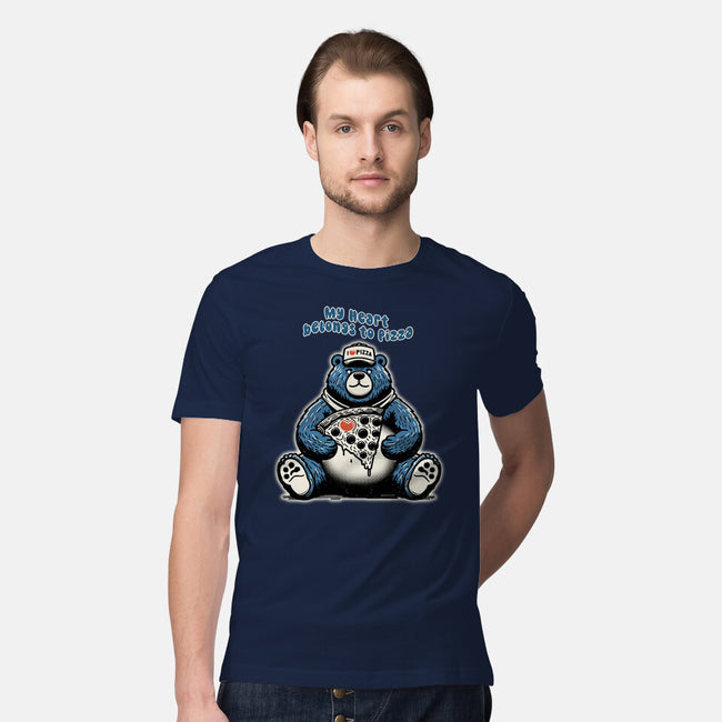 My Heart Belongs To Pizza-Mens-Premium-Tee-palmstreet