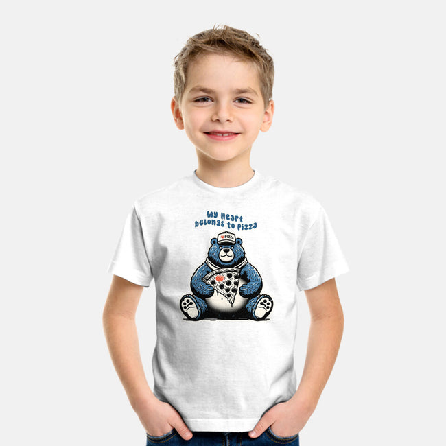 My Heart Belongs To Pizza-Youth-Basic-Tee-palmstreet