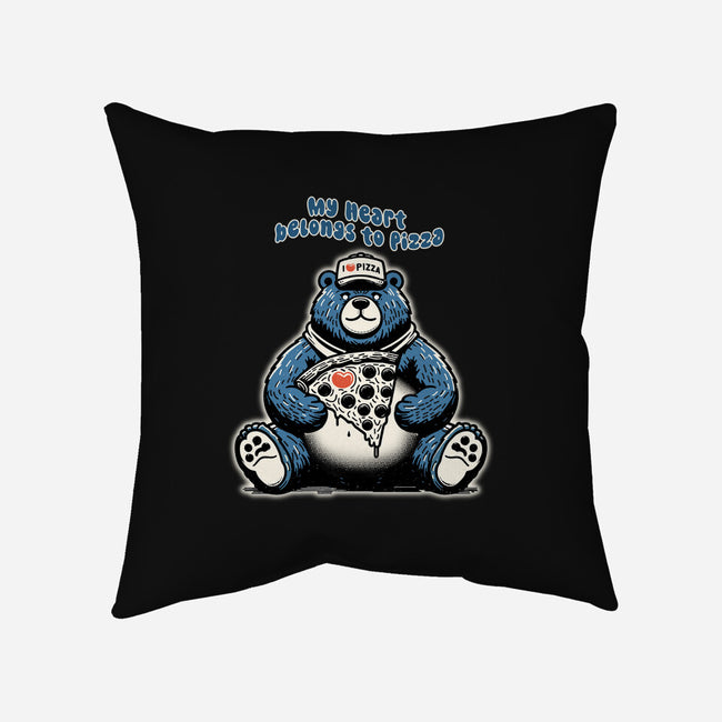 My Heart Belongs To Pizza-None-Removable Cover w Insert-Throw Pillow-palmstreet