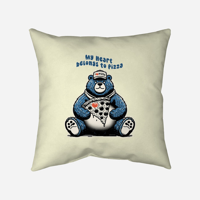 My Heart Belongs To Pizza-None-Removable Cover w Insert-Throw Pillow-palmstreet