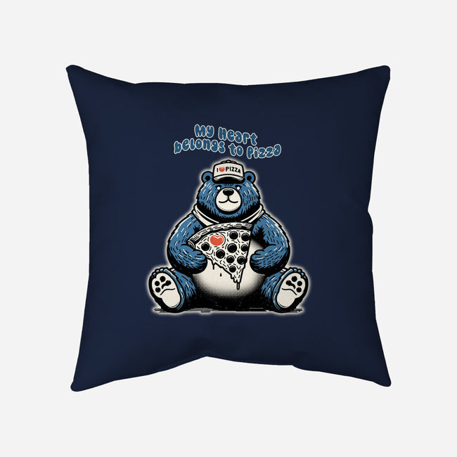 My Heart Belongs To Pizza-None-Removable Cover w Insert-Throw Pillow-palmstreet