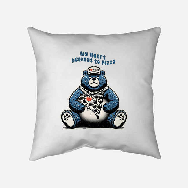 My Heart Belongs To Pizza-None-Removable Cover w Insert-Throw Pillow-palmstreet