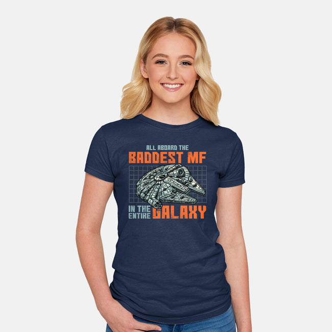 Baddest In The Galaxy-Womens-Fitted-Tee-momma_gorilla