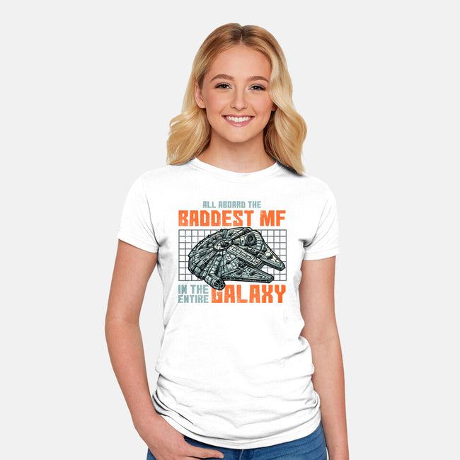 Baddest In The Galaxy-Womens-Fitted-Tee-momma_gorilla