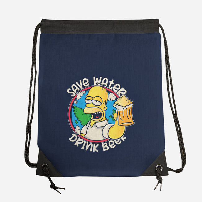 Save Water And Drink Beer-None-Drawstring-Bag-turborat14