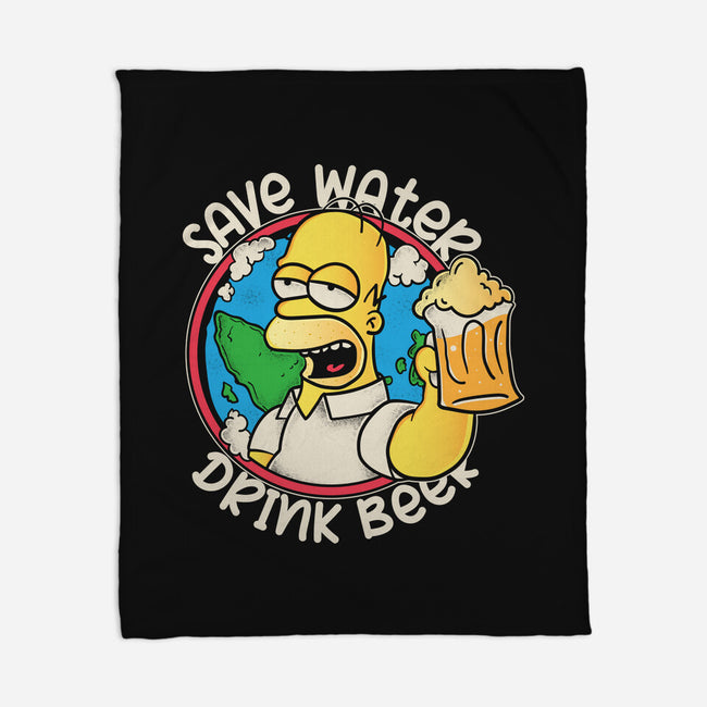 Save Water And Drink Beer-None-Fleece-Blanket-turborat14