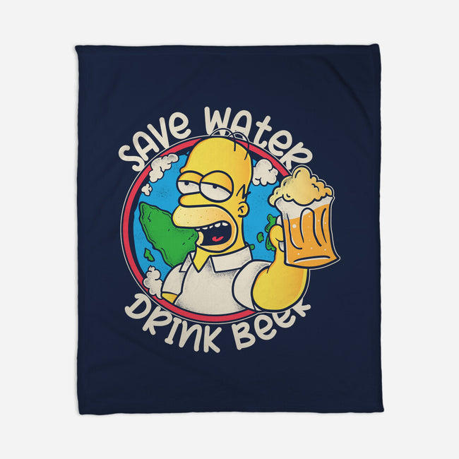 Save Water And Drink Beer-None-Fleece-Blanket-turborat14