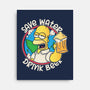 Save Water And Drink Beer-None-Stretched-Canvas-turborat14