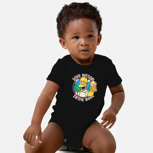Save Water And Drink Beer-Baby-Basic-Onesie-turborat14